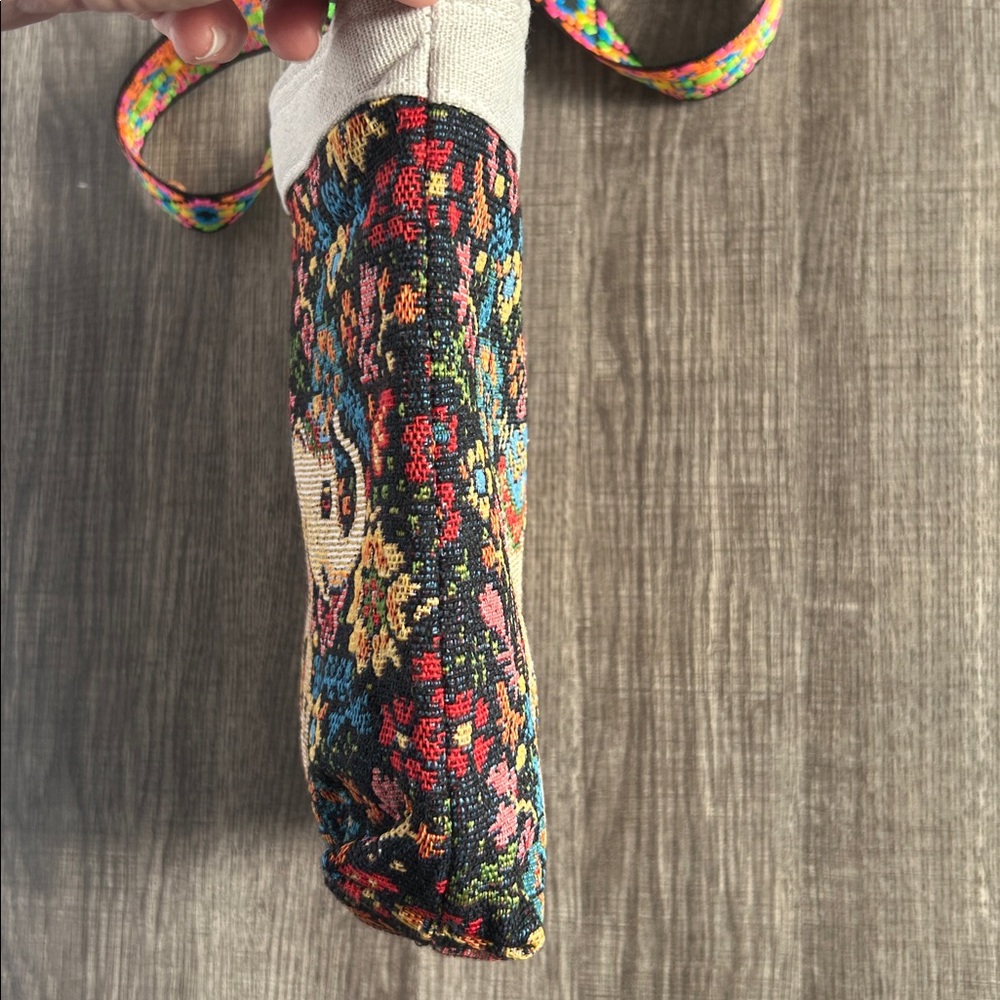 Colorful‎ Elephant Tapestry Crossbody Bag w/Neon Geometric Strap Boho Ethnic - Picture 11 of 13